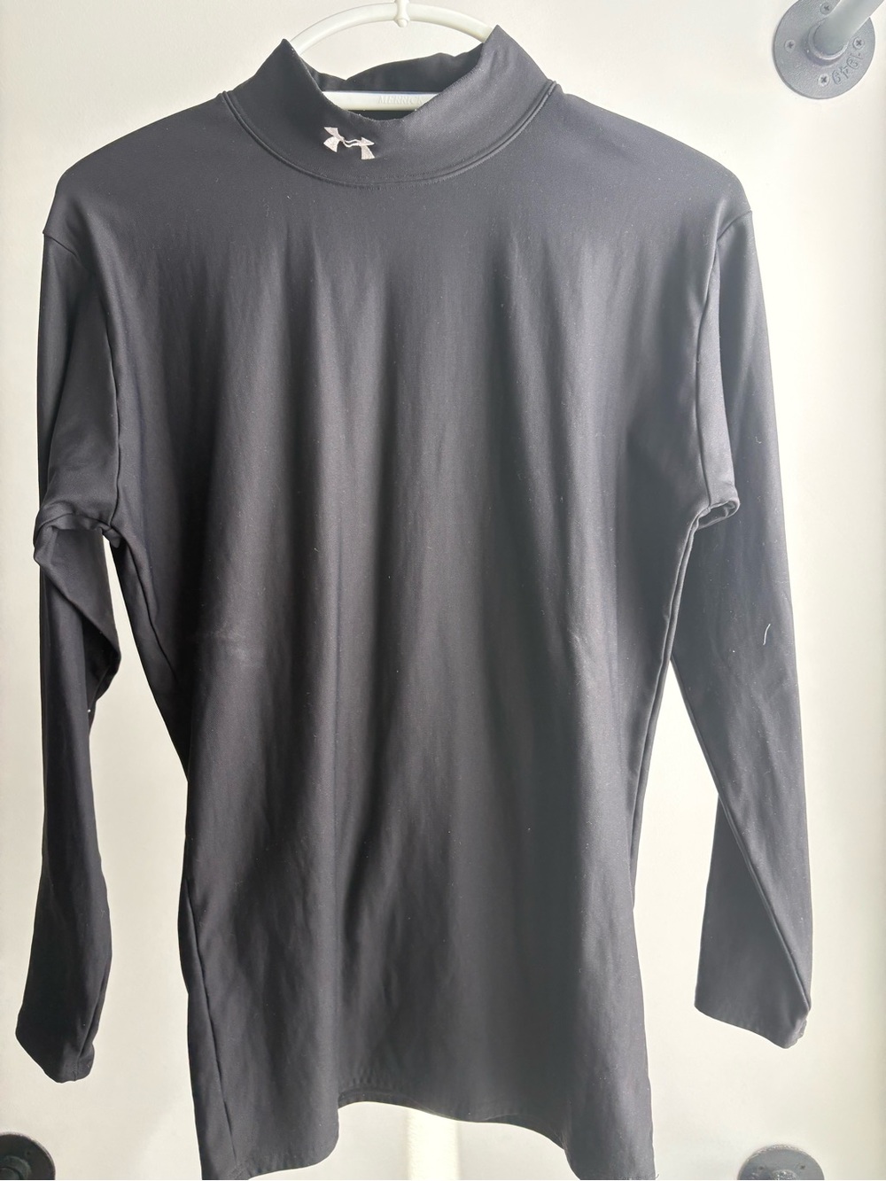 Under Armour Youth Kid Black Long-Sleeve Compression Top, XL